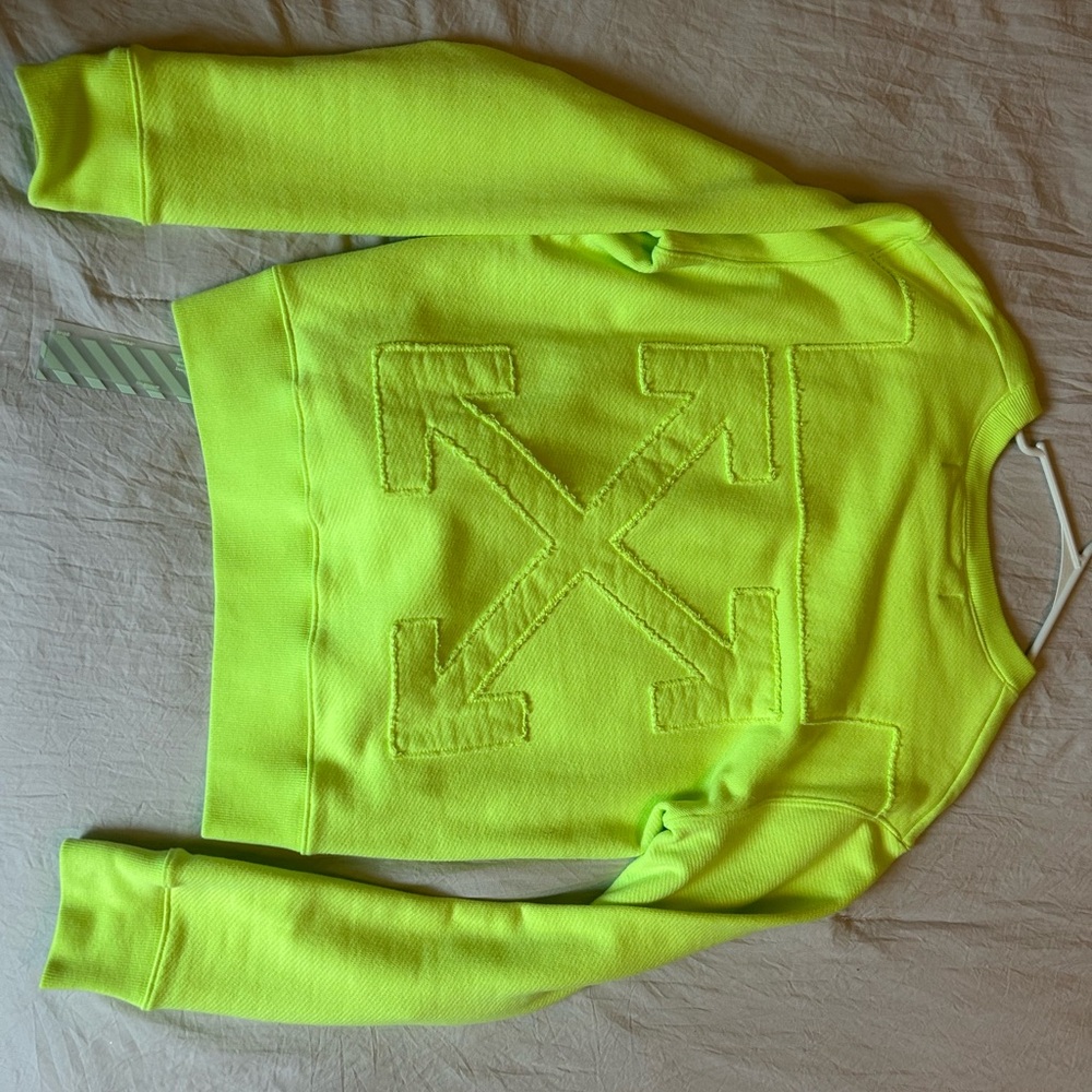 Off-White Neon Yellow Men’s Sweater